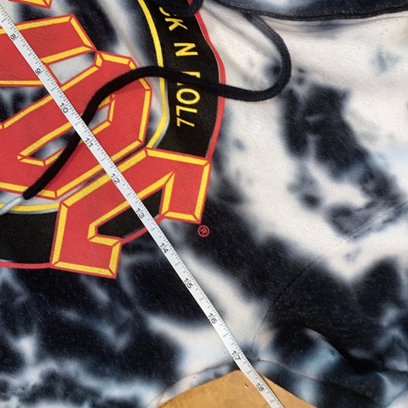 AC/DC Black and White Tie Dye Women’s Hoodie Size XS - Picture 7 of 8